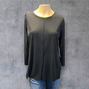 Black Tunic Top by Carmen Marc Valvo